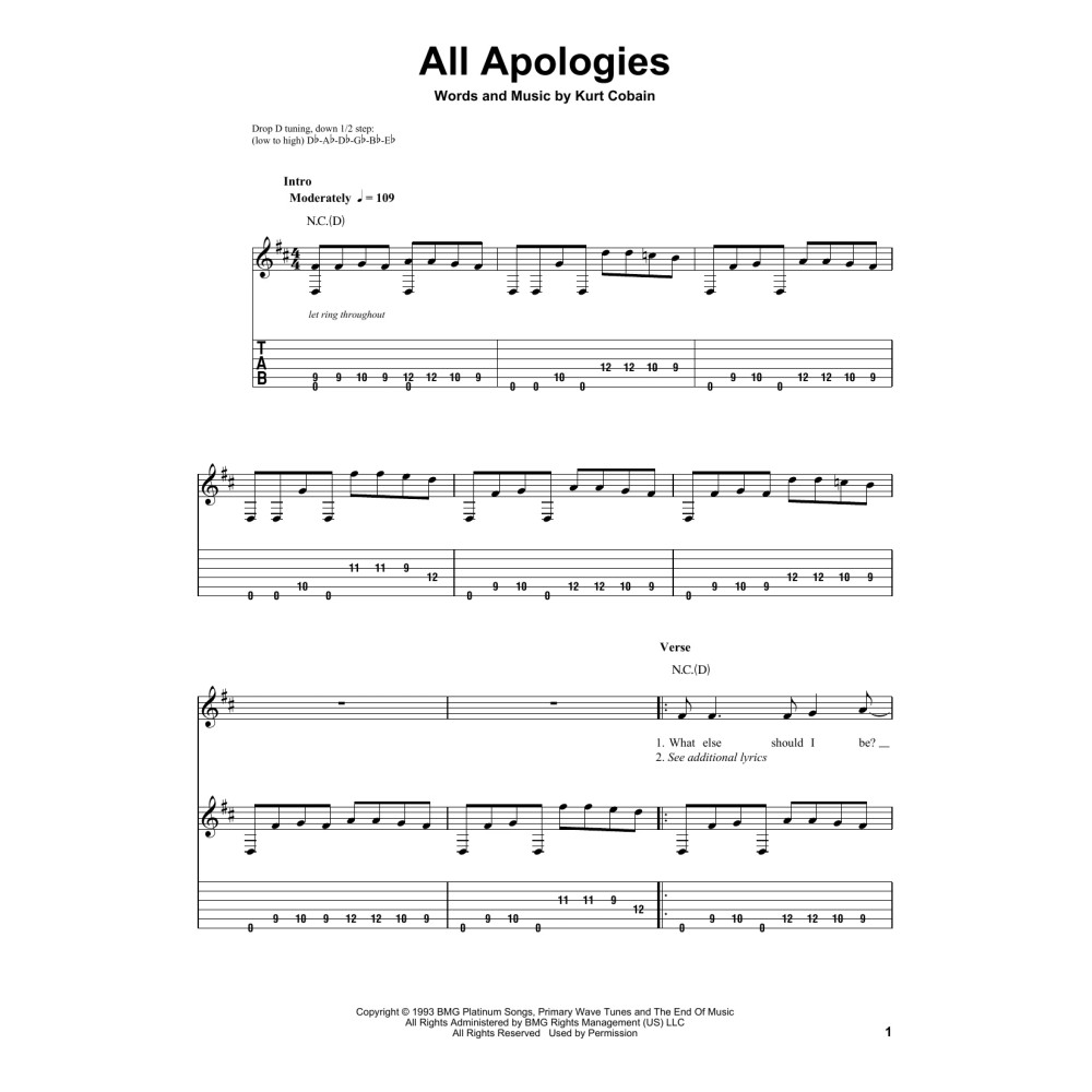 All Apologies