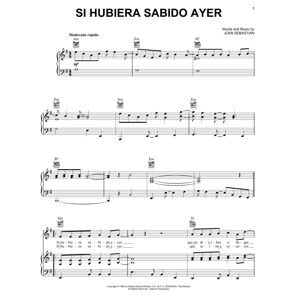 Si Hubiera Sabido Ayer