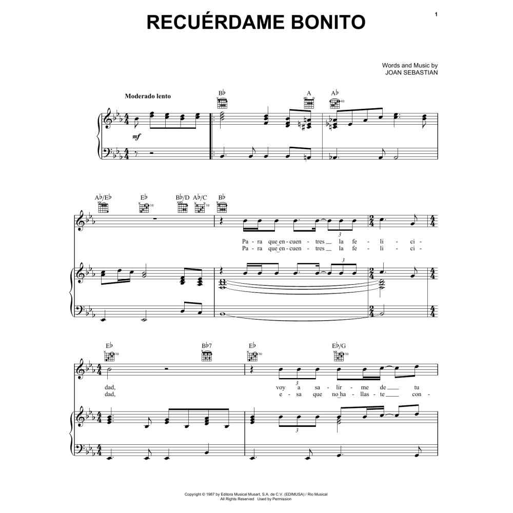 Recúerdame Bonito