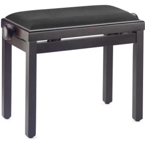 Stagg PB39 Banquette Piano Palissandre Mat Velours Noir