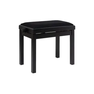 Stagg PB06G Banquette Piano Noir Mat Velours Noir