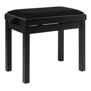 Stagg PB06G Banquette Piano Noir Mat Velours Noir
