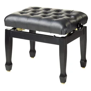 Stagg PB85 Banquette Piano Concert Noir Brillant Skai Noir