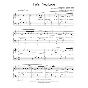 I Wish You Love (arr. Phillip Keveren)