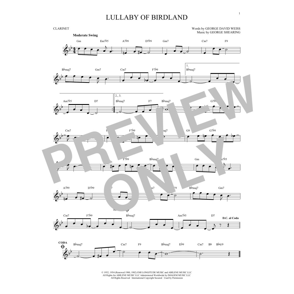Lullaby Of Birdland
