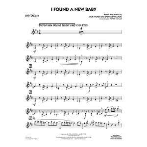 I Found a New Baby - Baritone Sax