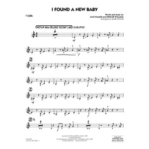 I Found a New Baby - F Horn