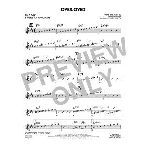 Overjoyed - C Solo Sheet