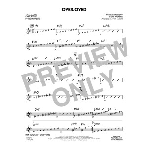 Overjoyed - Bb Solo Sheet
