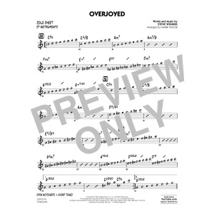 Overjoyed - Eb Solo Sheet