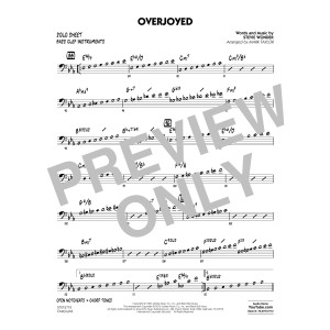 Overjoyed - Bass Clef Solo Sheet