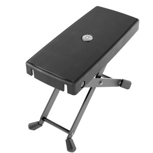 Adjustable Black Aluminum Footrest