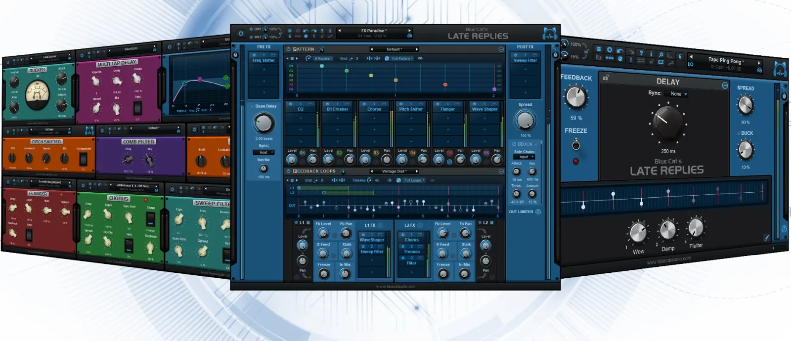 Interfaz Blue Cat Audio Late Replies