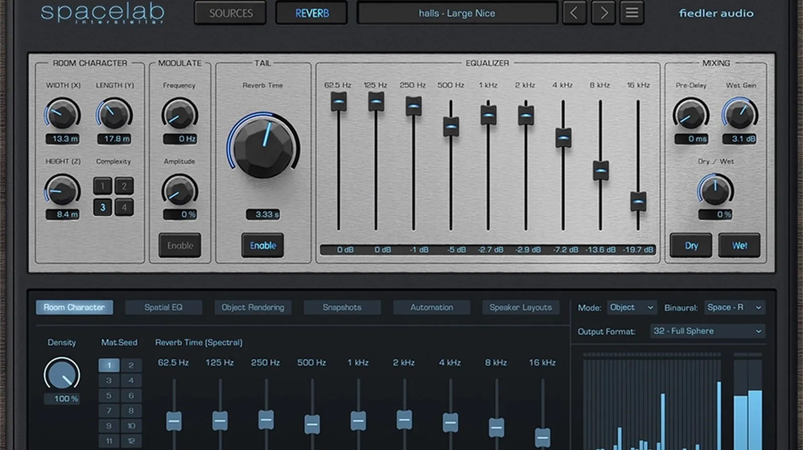 Spacelab Interstellar, la reverberación 3D inmersiva de Fiedler Audio