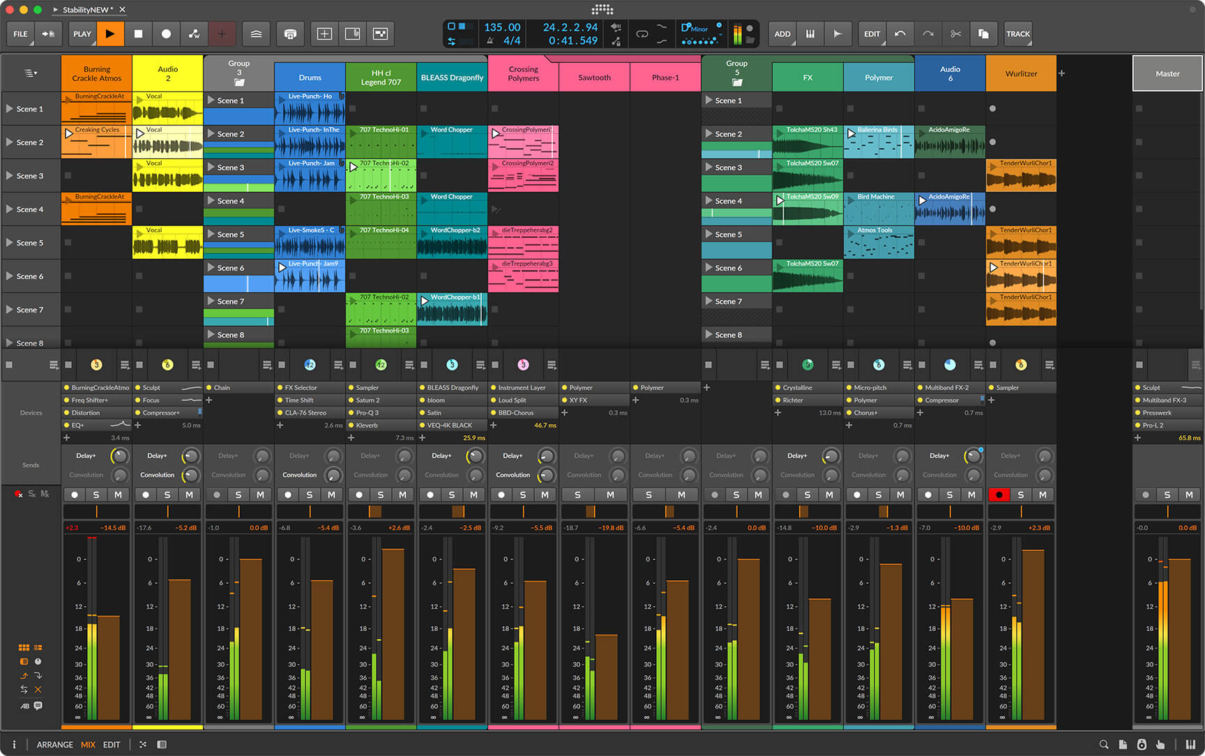 Bitwig Studio - Clip Launcher