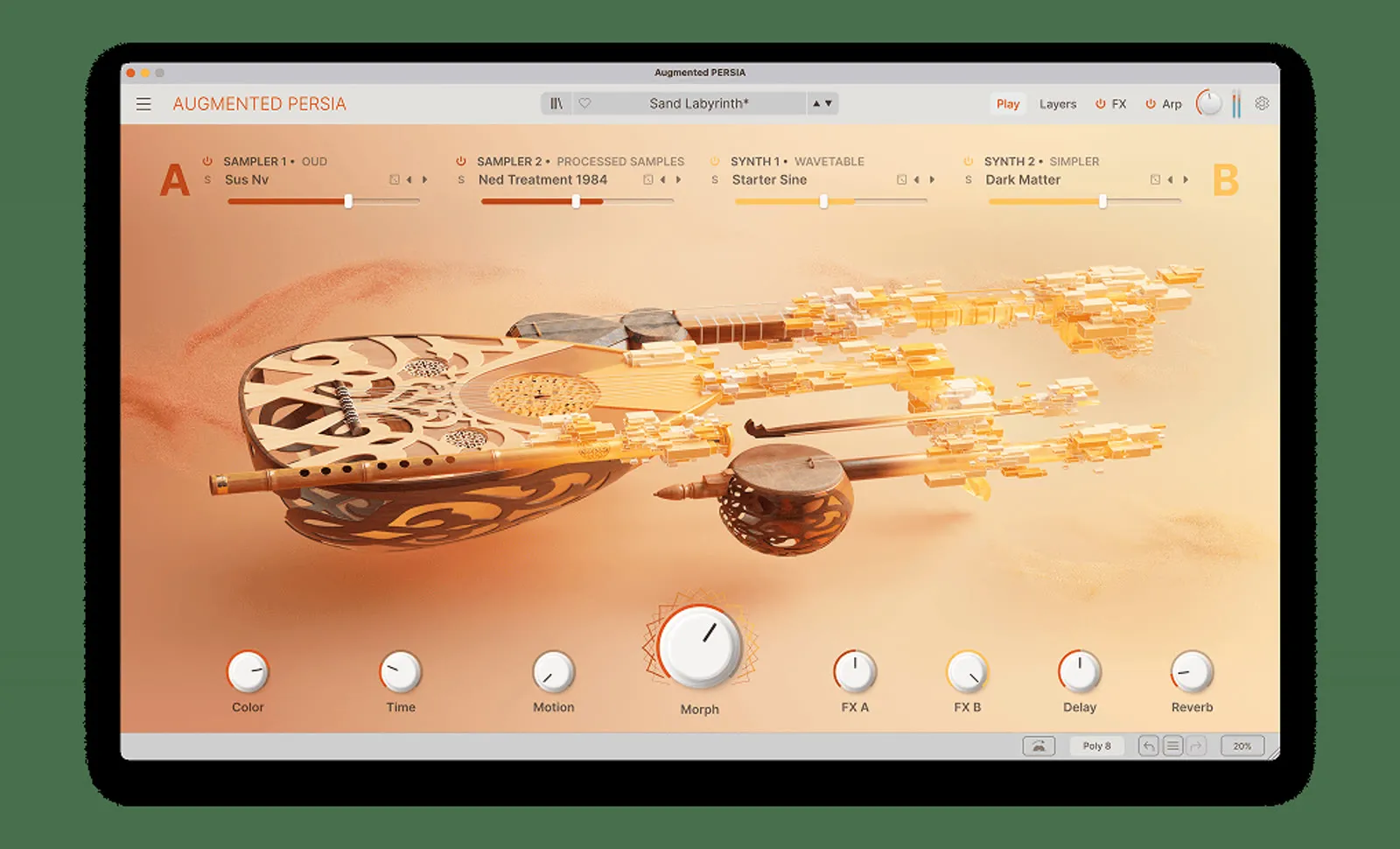Arturia Augmented PERSIA - instruments acoustiques réinventés