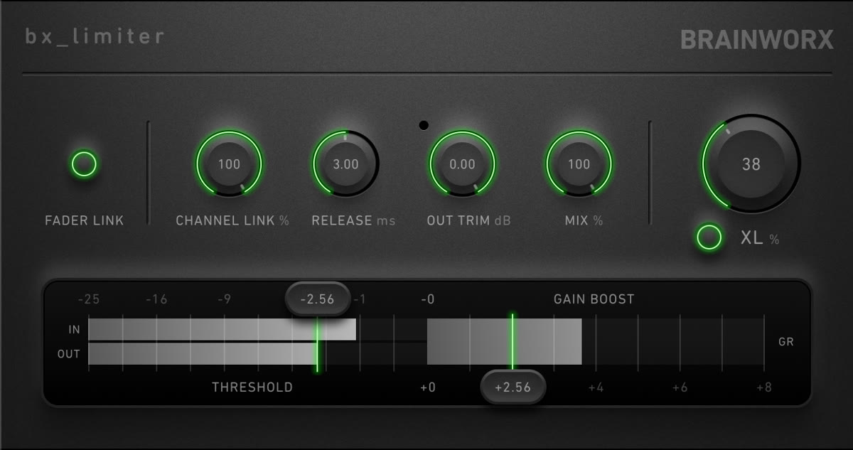 Plugin Alliance Brainworx bx_limiter - Limiteur de mastering