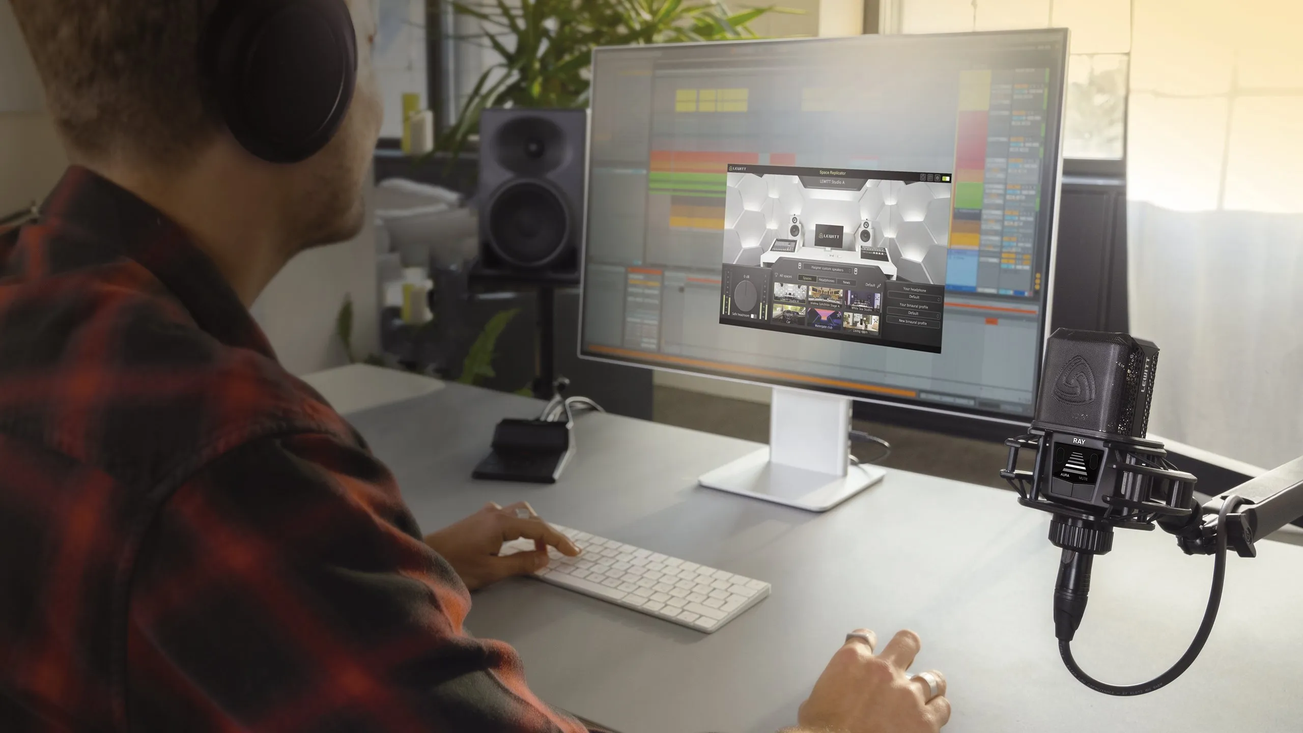 Mezcla con auriculares con Space Replicator