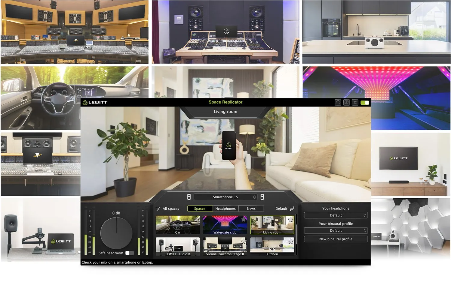 Interfaz del plugin Space Replicator