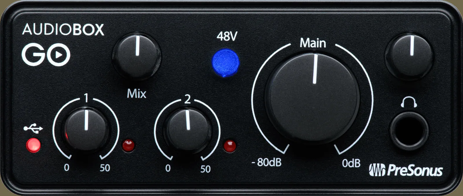 PreSonus AudioBox GO - interface audio pour podcast et streaming