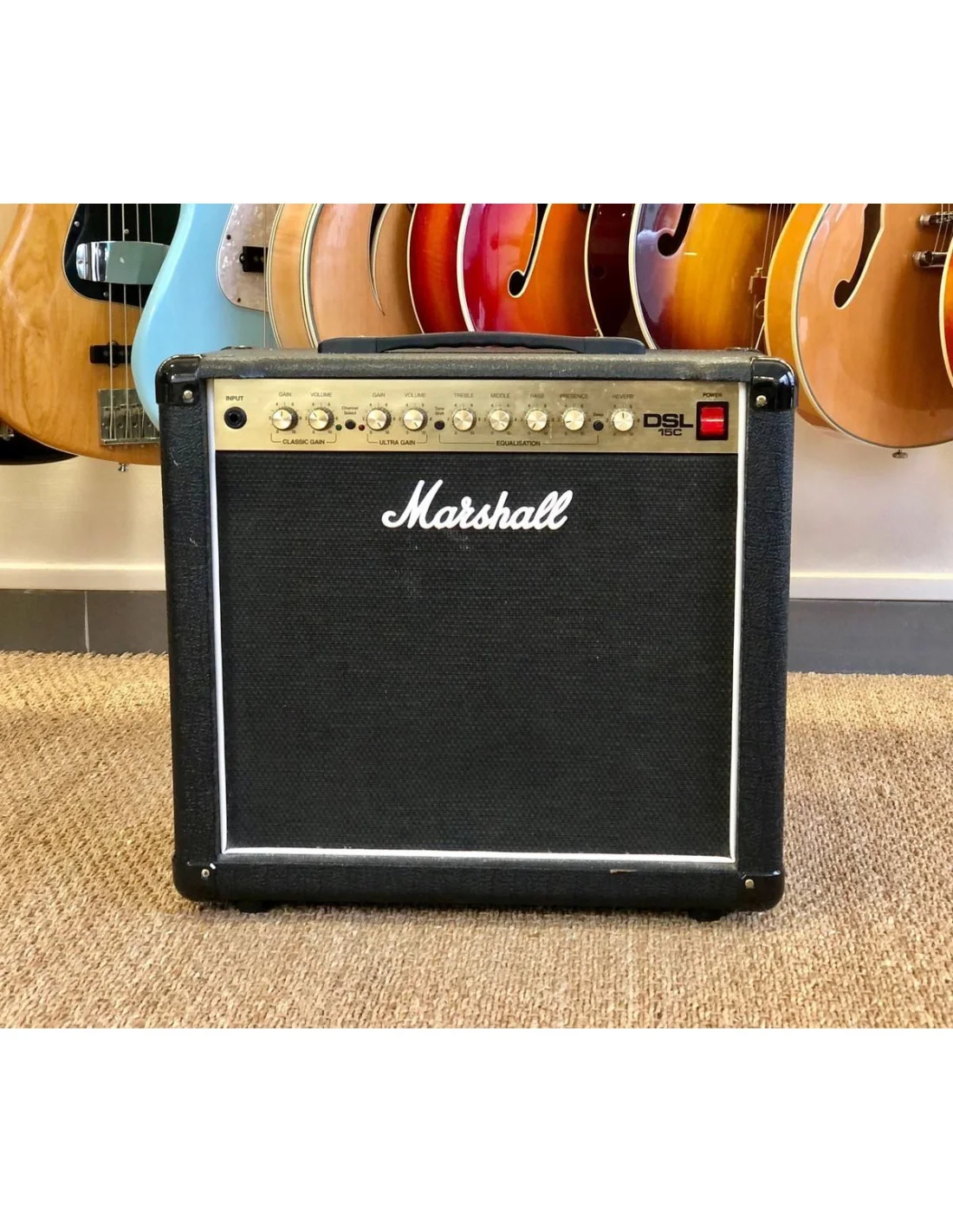 Amplificador combo de guitarra Marshall DSL15C para ajustar tu sonido
