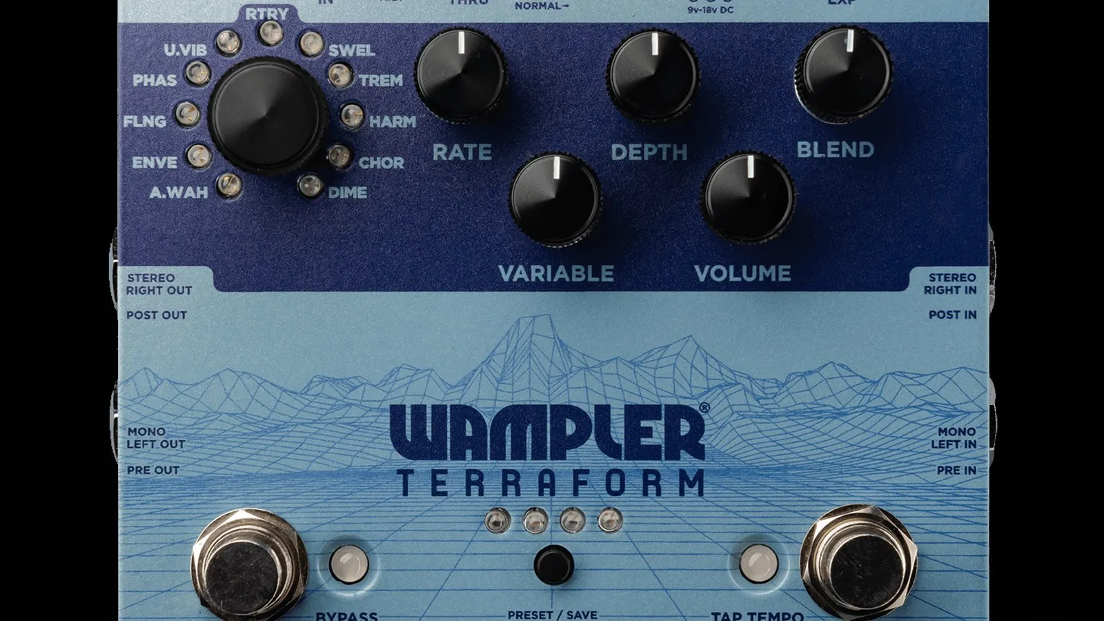 Pedal de modulación Wampler Terraform